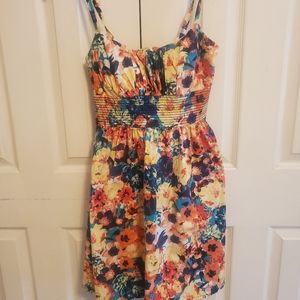Colorful floral sundress